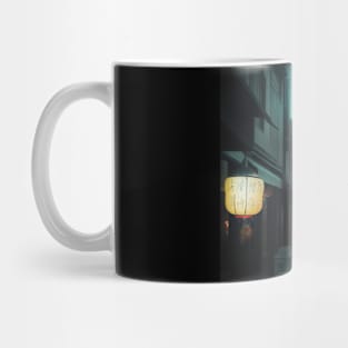 Cyberpunk city girl T-Shirt Mug